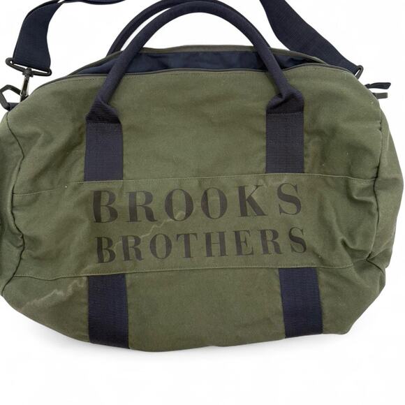 Olive green canvas brooks brothers
